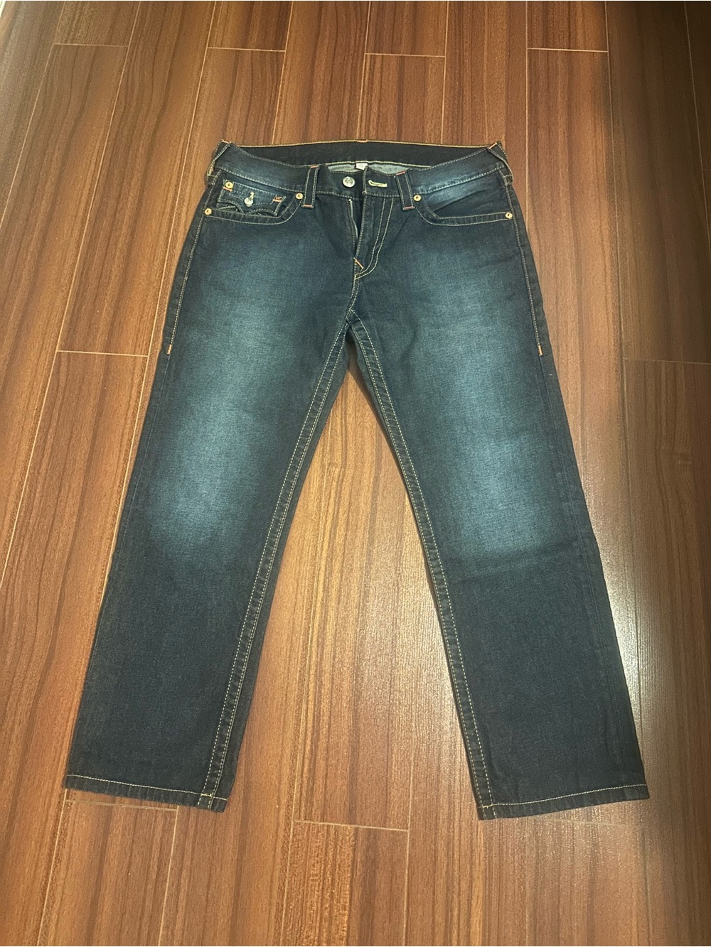 True Religion Men's Indigo Straight Jeans